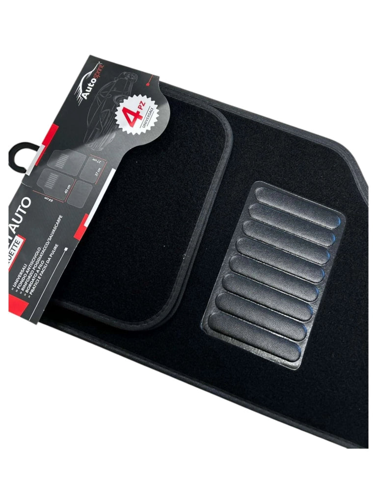 TAPPETI PER AUTO IN MOQUETTE 4 PEZZI