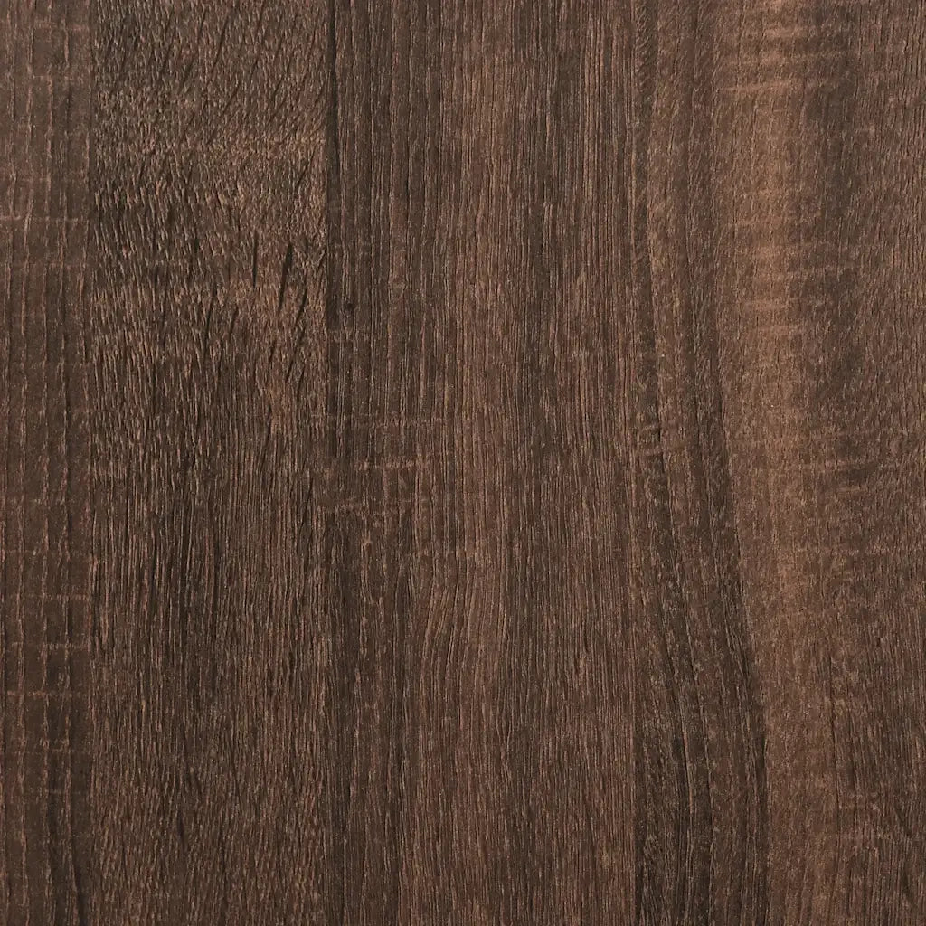 Giroletto senza Materasso-Struttura Letto Rovere Marrone 120x190 cm Truciolato 403825