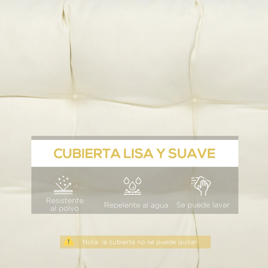 Cuscino per Divano 2 Posti ¨C Minimal ¨C 110x48x8 Crema