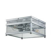 Plafoniera esterna Holborn Elstead cromata E27 IP44
