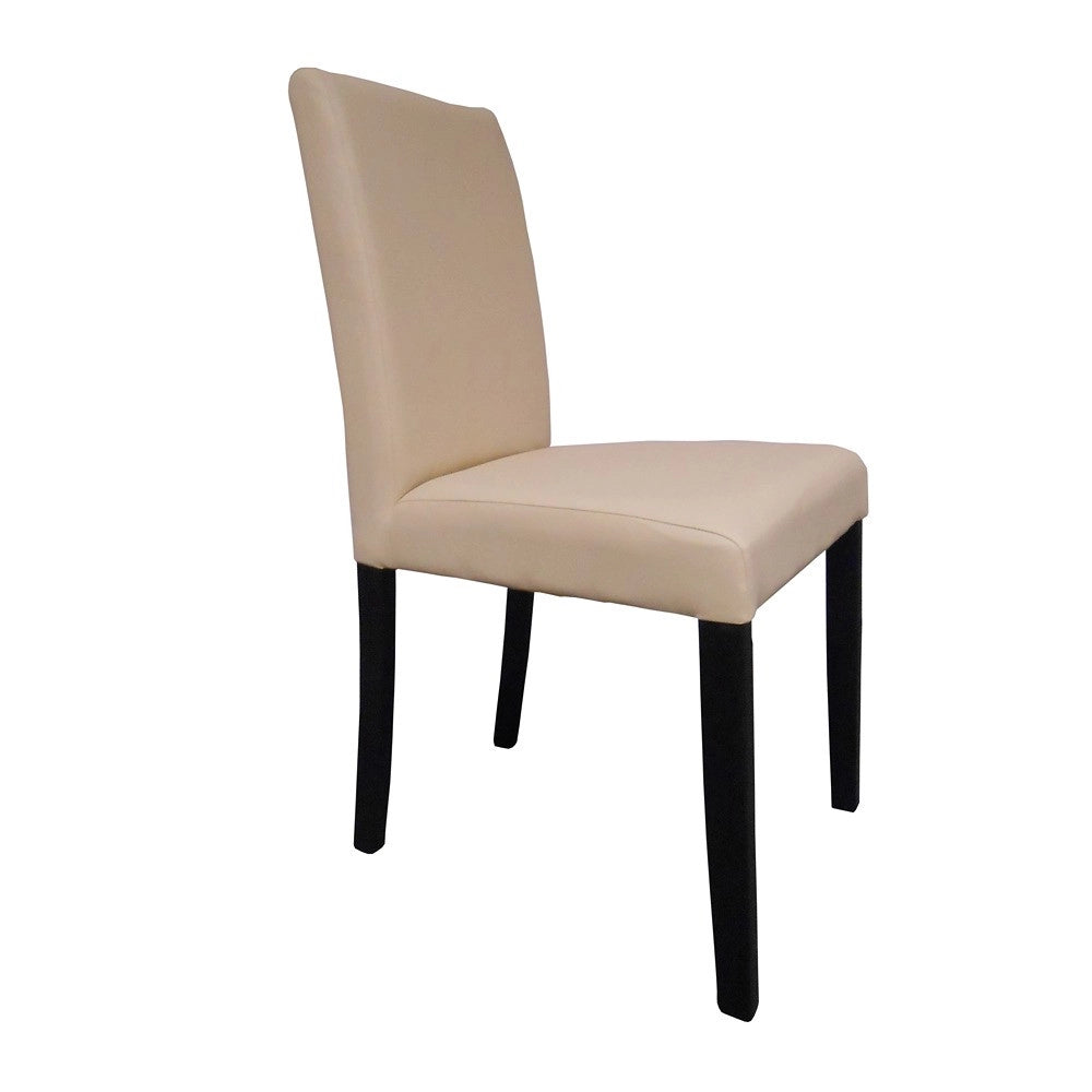 Sedia IVONA PU (beige + wengè)