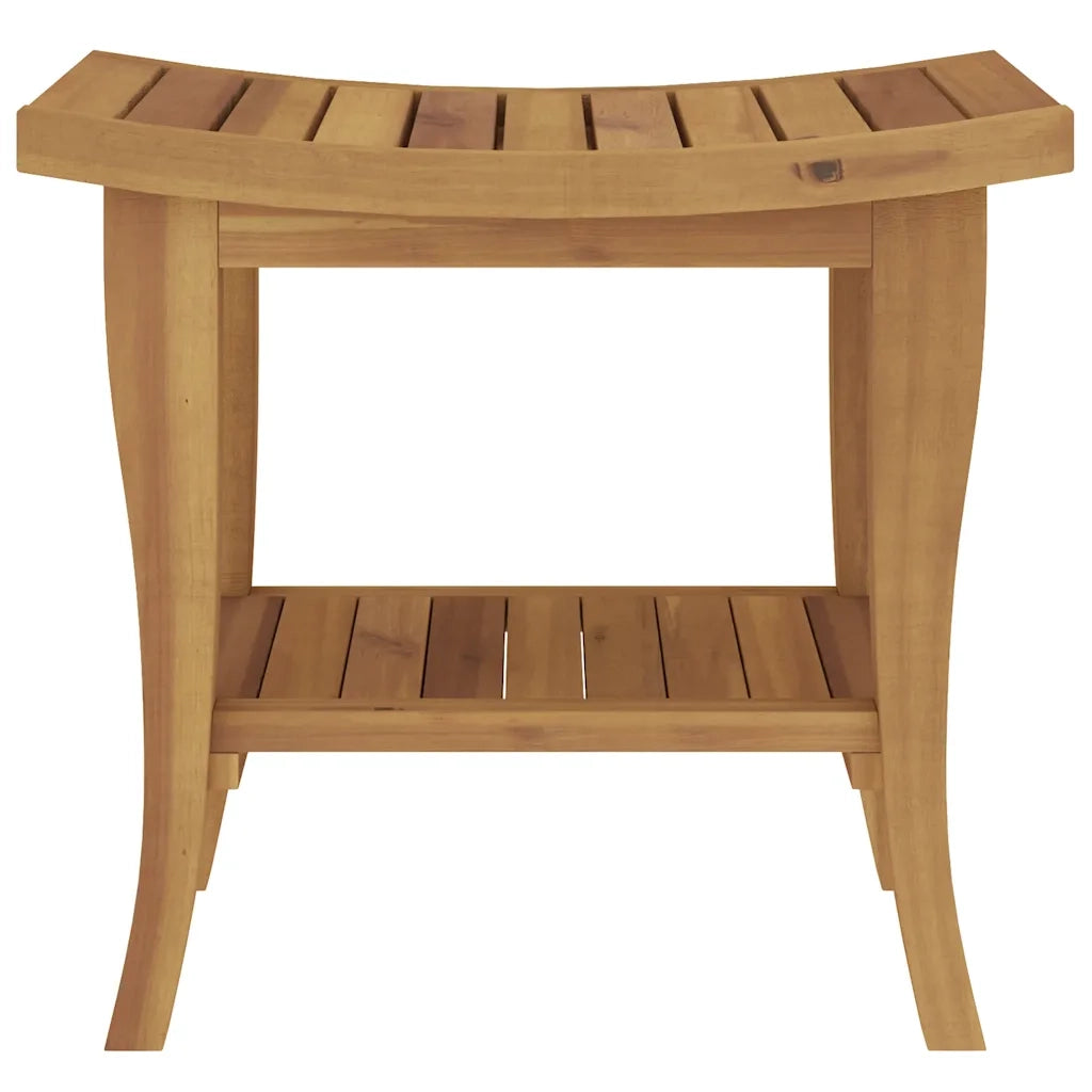 Panca da Doccia 50x35x45 cm in Legno Massello di Teak cod mxl 58931