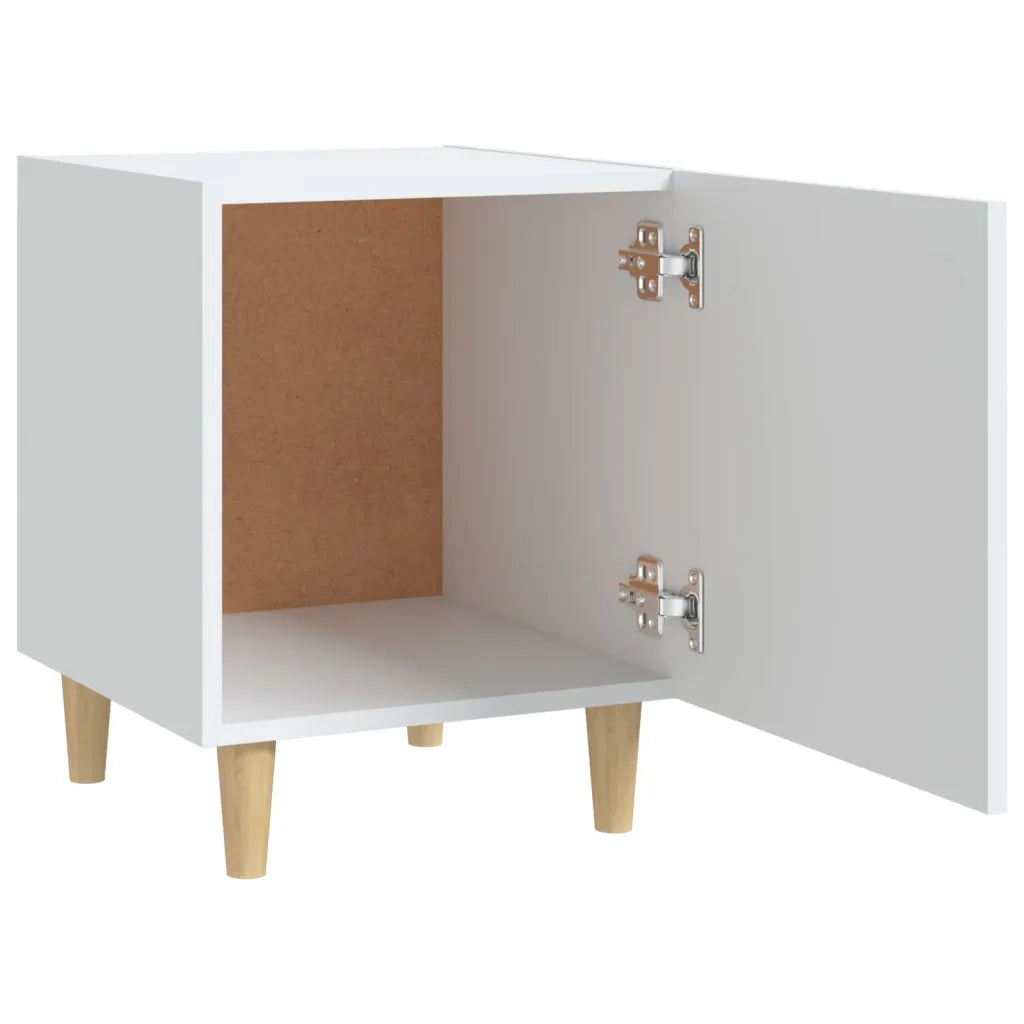 Comodino Bianco in Legno Multistrato 812042
