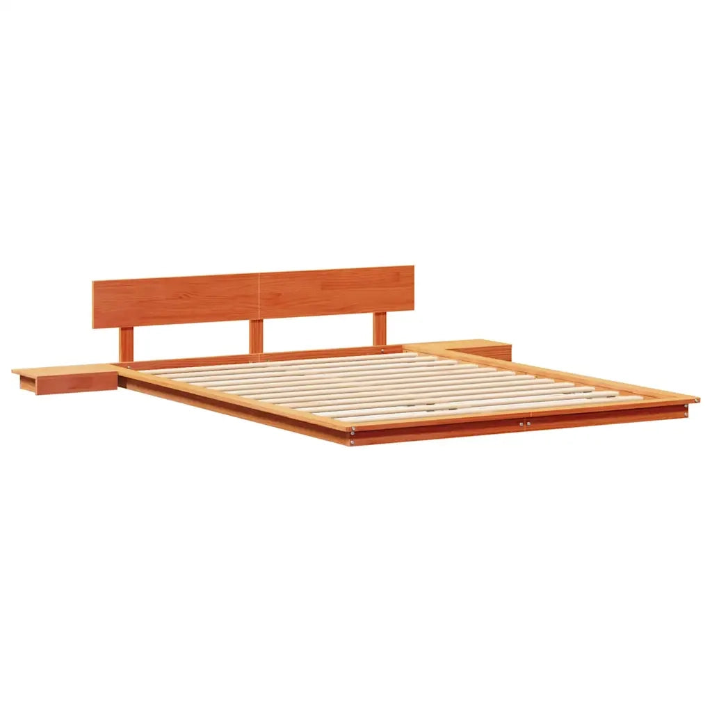 Struttura del letto Marrone 160 x 200 cm legno