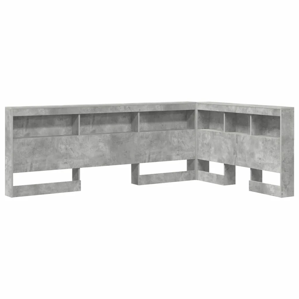 Testata contenitore Grigio cemento 120 cm Legno multistrato 3335480