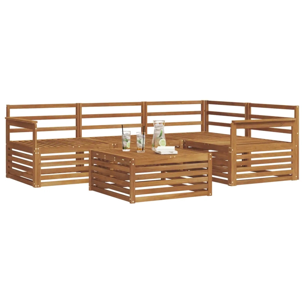 Set di divani da esterno 5 pcs Naturale 3373404