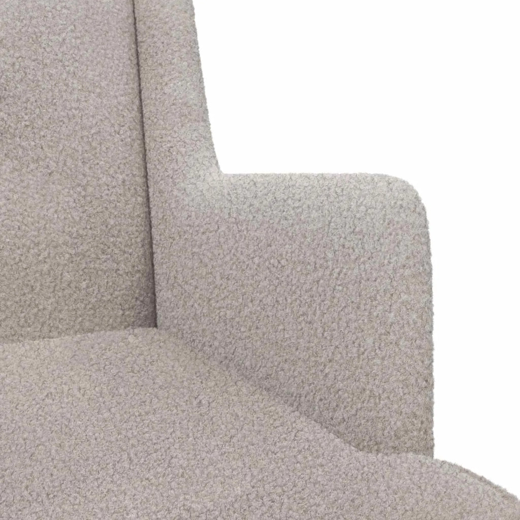 Poltrona Grigio Chiaro Bouclé 42029956