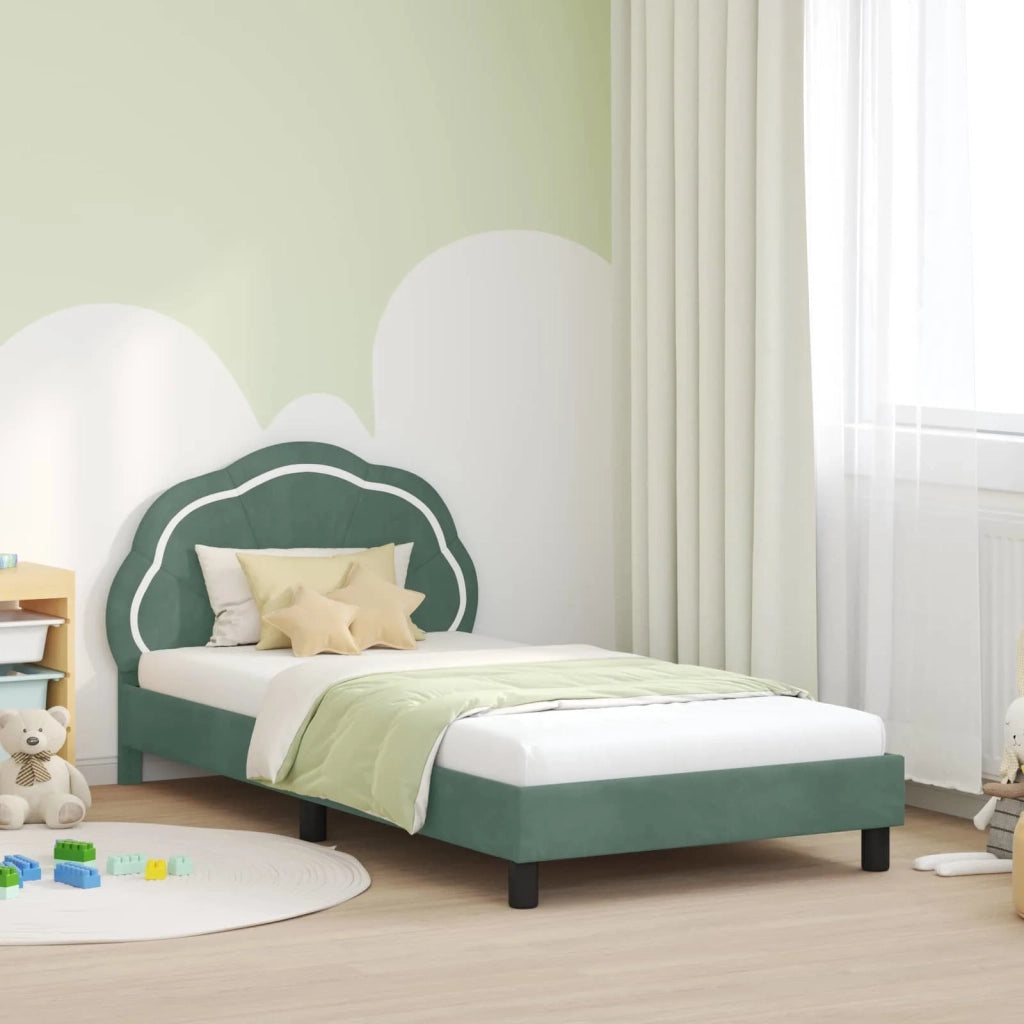 Struttura letto bambini con testata-Giroletto per bambini Verde Mare 90 x 200 cm 215110