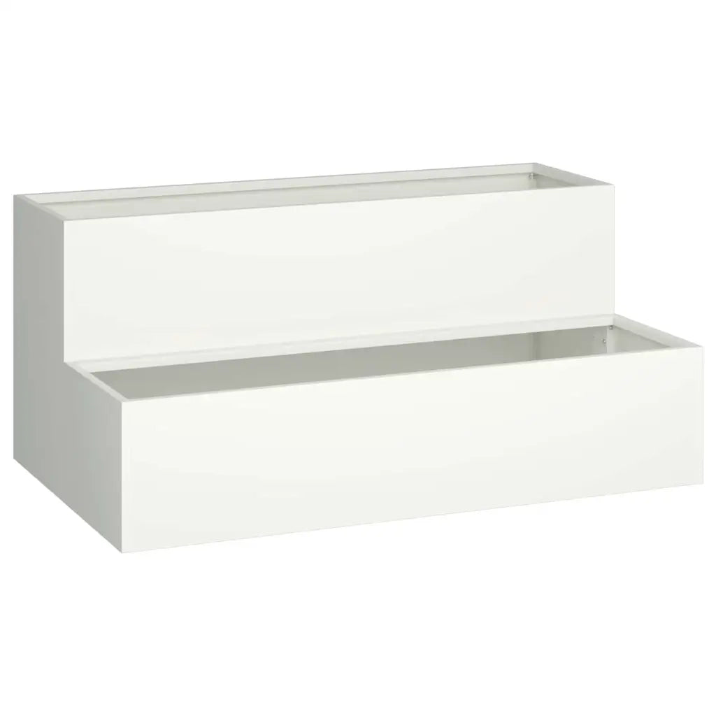 Vaso da giardino Bianco 100 x 60 x 45 cm 865870