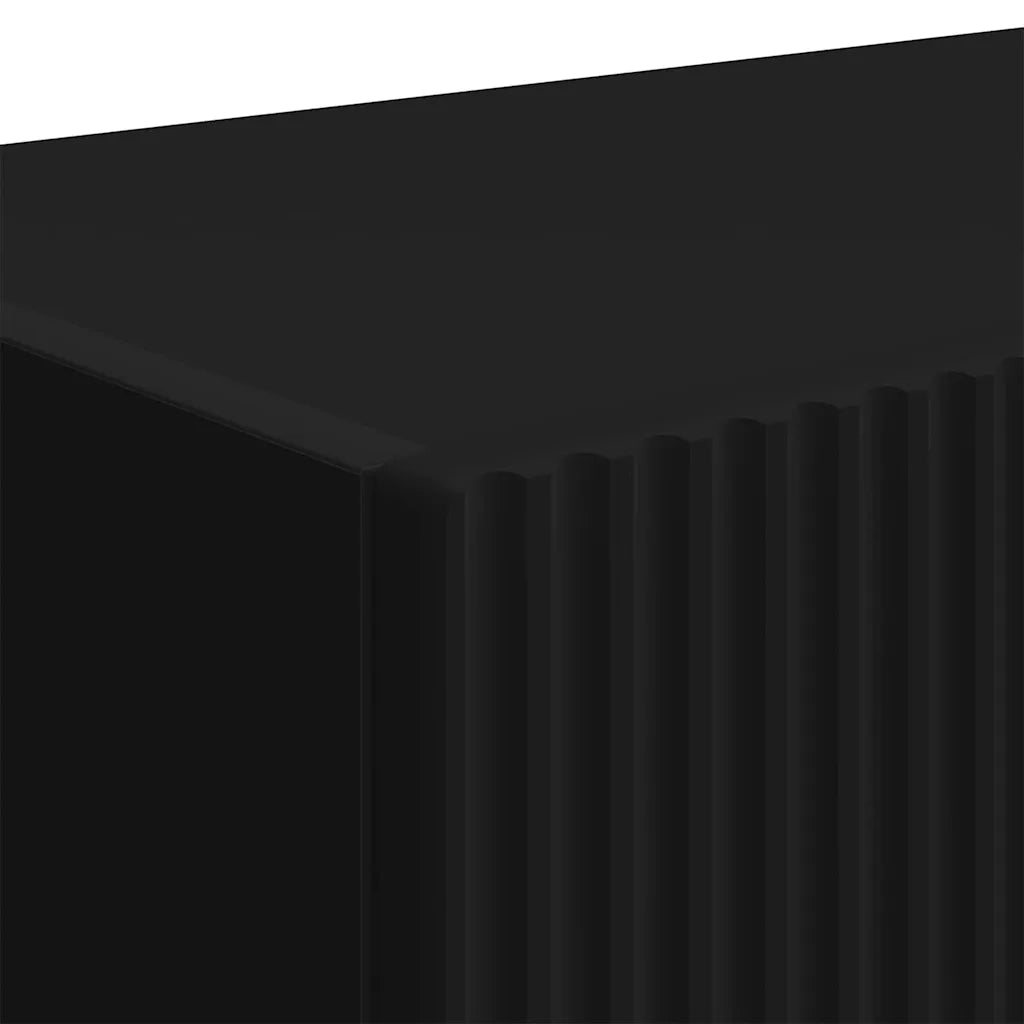 Mobile TV da parete 2 pcs Nero 78,5 x 31 x 29,5 cm 892212