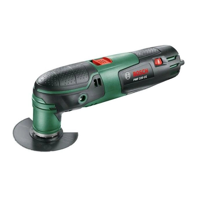 Bosch PMF 220 CE SET Multiutensile oscillante 220 W 20000 OPM cambio lama senza utensili colore Nero Verde