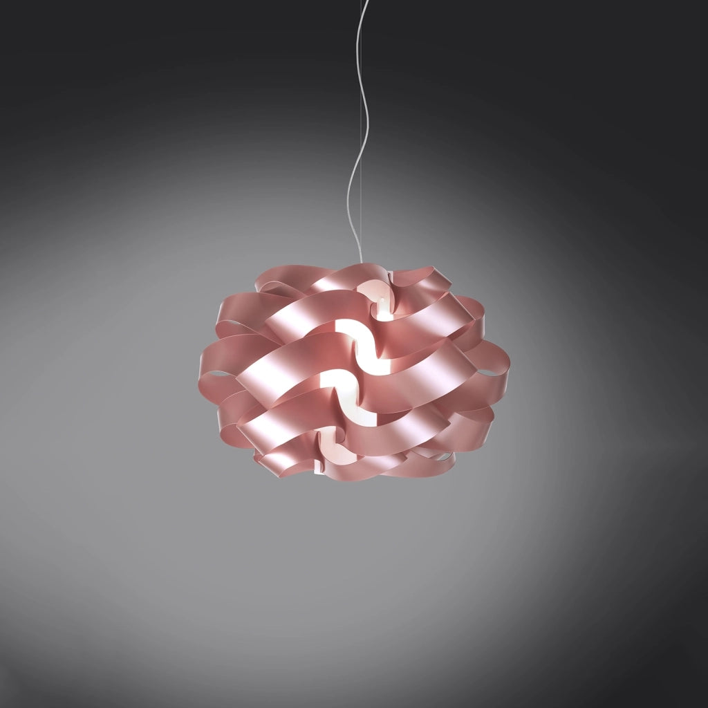 Sospensione Da Esterno Moderna Cloud Polilux ® Pink Metal 1 Luce E27 D40Cm