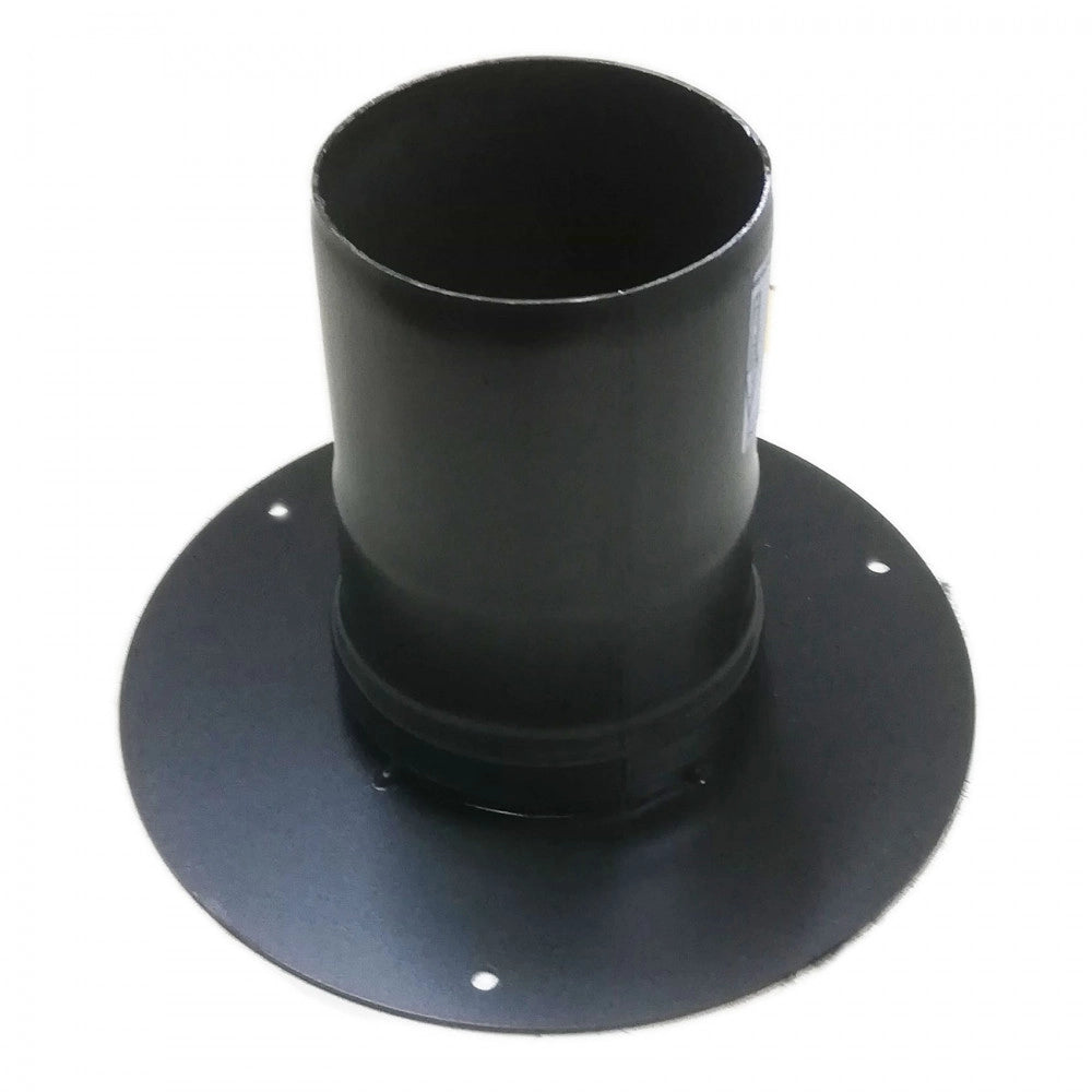 Rosone unico nero pellet da 80mm universale ( 80/180mm )