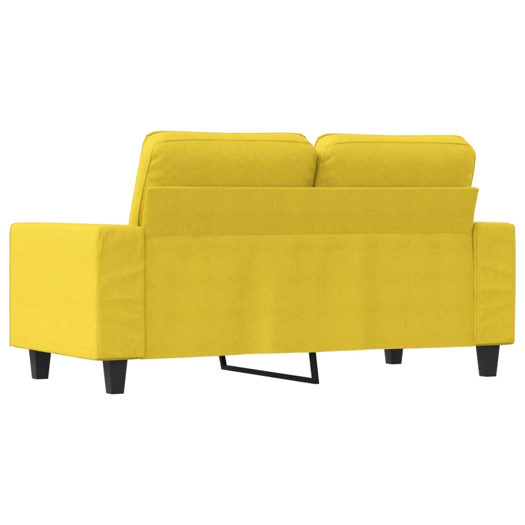 Divano a 2 Posti-Sofa 2 Posti Giallo Chiaro 120 cm in Tessuto 830932
