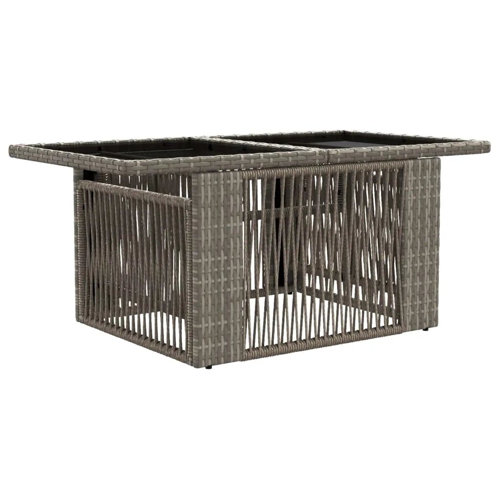 Set Divano da Giardino 11 pz Grigio polyrattan 3436526