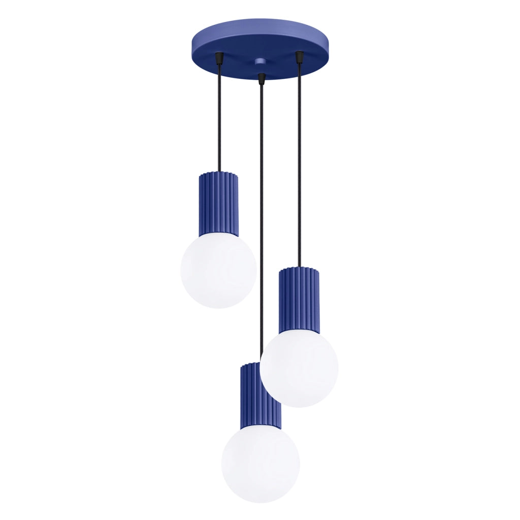 Lampada a sospensione HALO 3P ultramarine