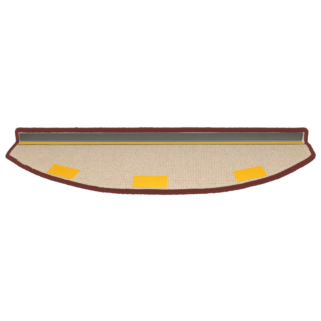 Tappetini per scale autoadesivi 15 pz | Gradini per Scale Rosso Bordeaux