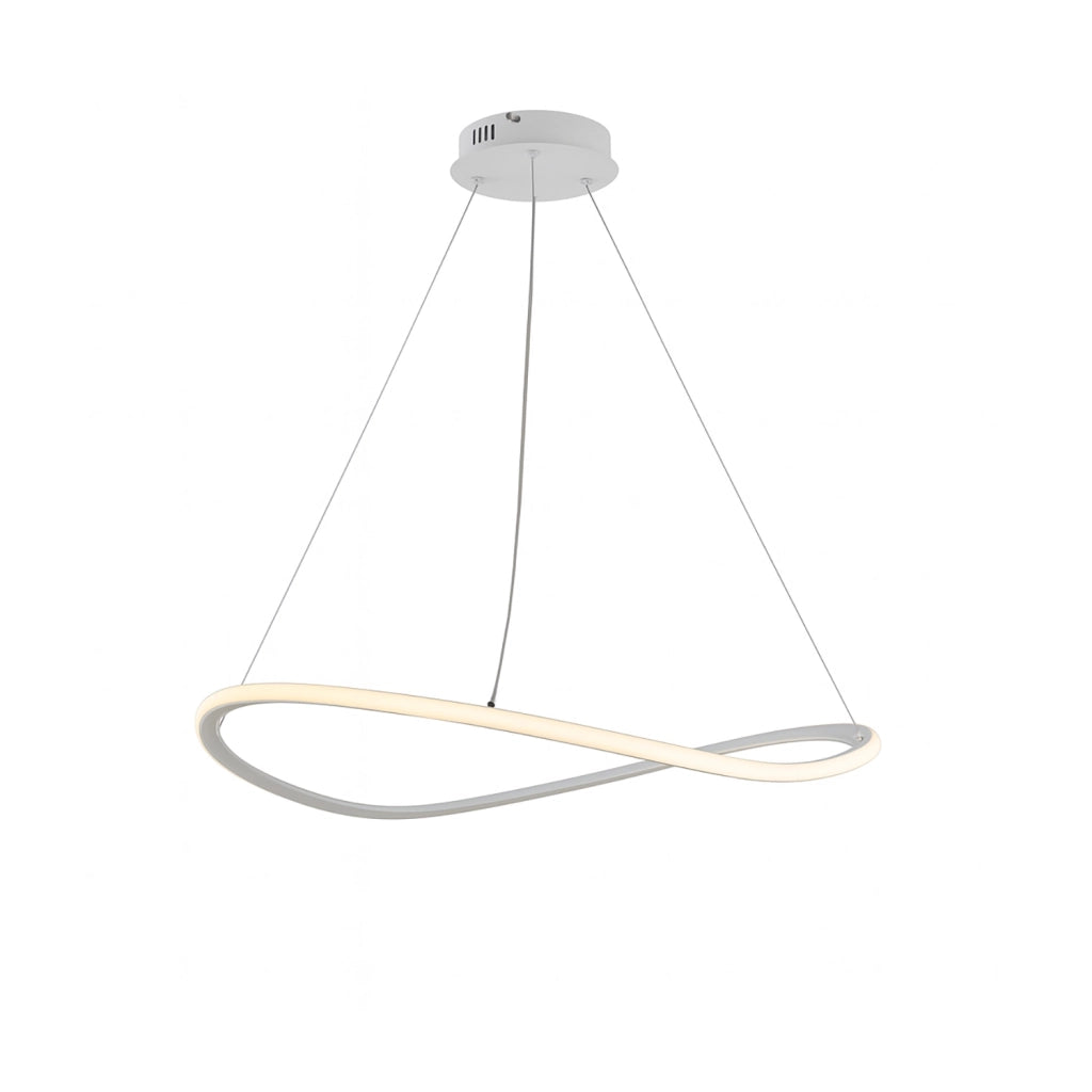 Sospensione Moderna Darwin Plastica Bianca Led 40W Dimmerabile 3000-4000-6000K