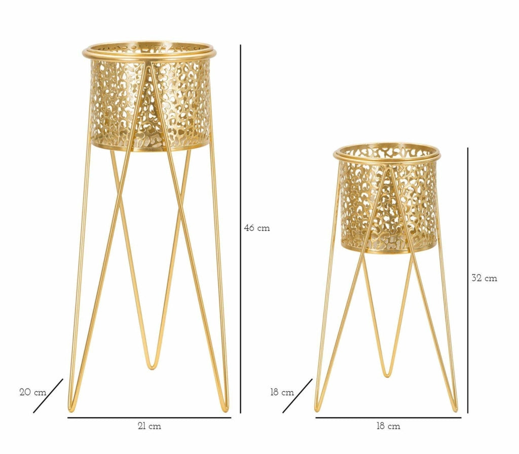 Oggettistica Robert, Complemento d'arredo, Articolo decorativo, Accessorio d'arredo, Oro, 21x20 h46 cm
