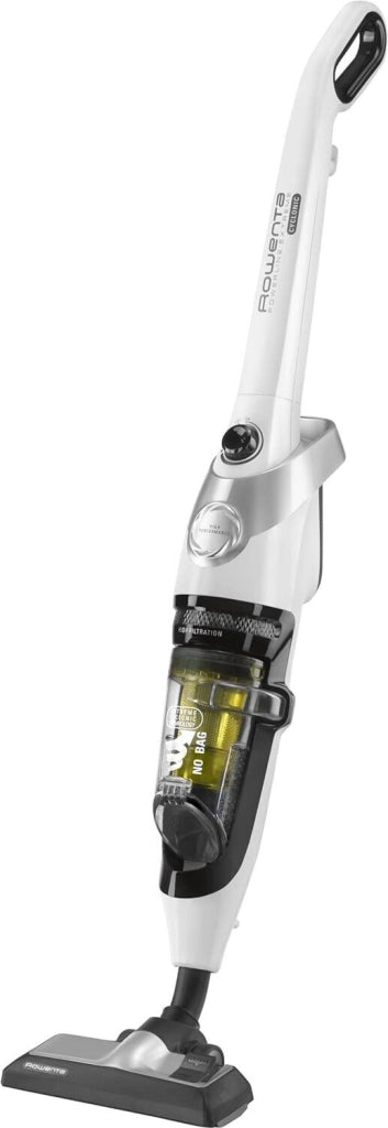 Rowenta RH8147WA Powerline Extreme Aspirapolvere a Bastone Ciclonico Senza Sacco 0,9 L 750 W 77 dB colore Bianco Giallo