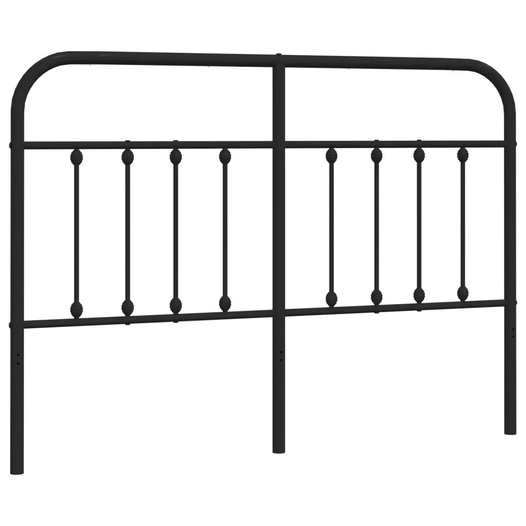 Testiera | Testata di Ricambio in Metallo Nero 140 cm