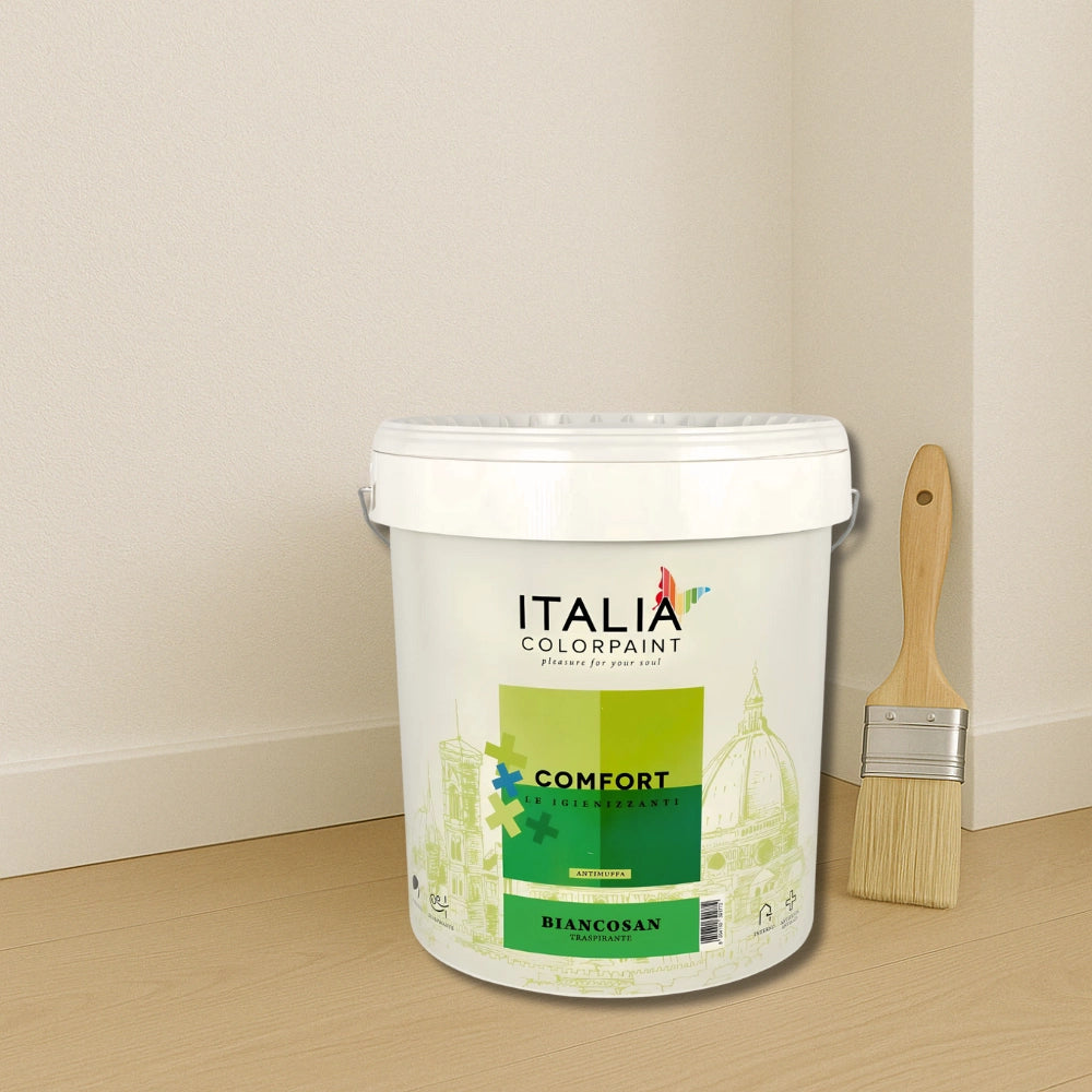 Idropittura igienizzante antimuffa traspirante bianca comfort biancosan plus *** formato 13 lt, confezione 1