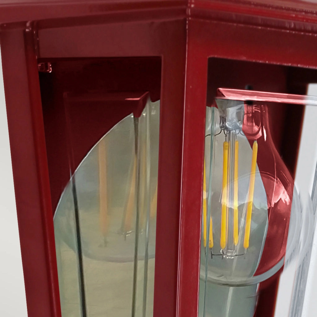 Applique esterna lanterna rossa Elstead DecoLane E27 IP44