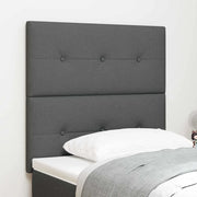 Testiera LED con testiera Grigio scuro 100 cm Tessuto