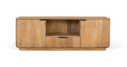Mobile TV realizzato in legno di mango con angoli arrotondati