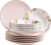 Set di piatti e bicchieri in ceramica ecocompatibile