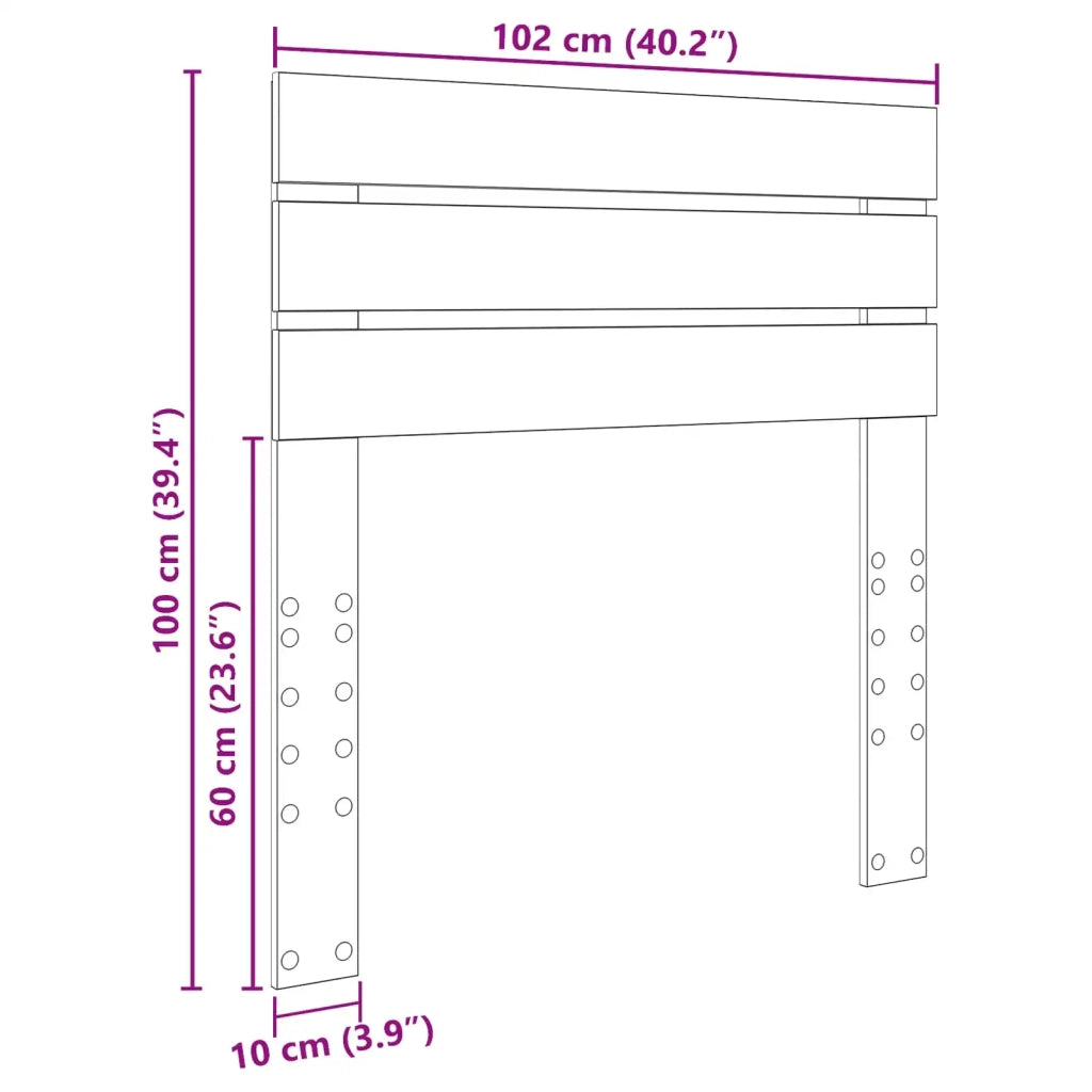 Testiera Bianco Legno ingegnerizzato 888221