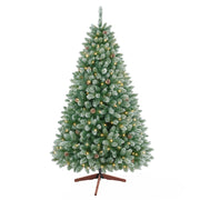 Comet - Albero di Natale con luci LED e pigne ø85 x150H, 380 rami e 20 pigne