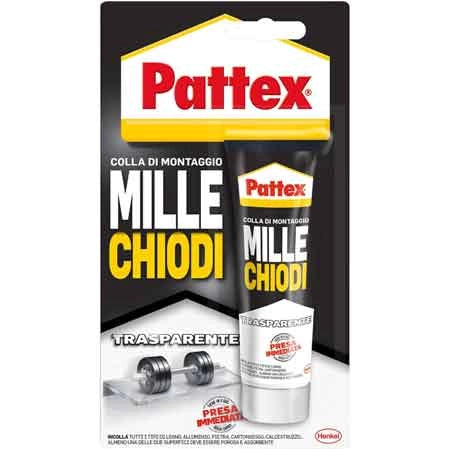 COLLA DI MONTAGGIO 'MILLECHIODI' TRASPARENTE 40 gr - PATTEX