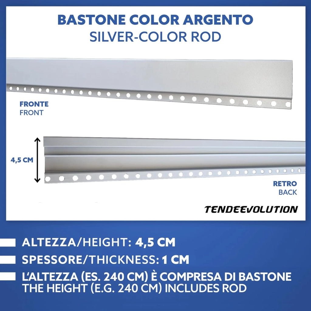 Tenda Catena Antimosche Alluminio Rosso | Largh. 0,80m x Alt. 2m | Protezione Insetti, Porta, Esterno, Interno, Casa, Ufficio