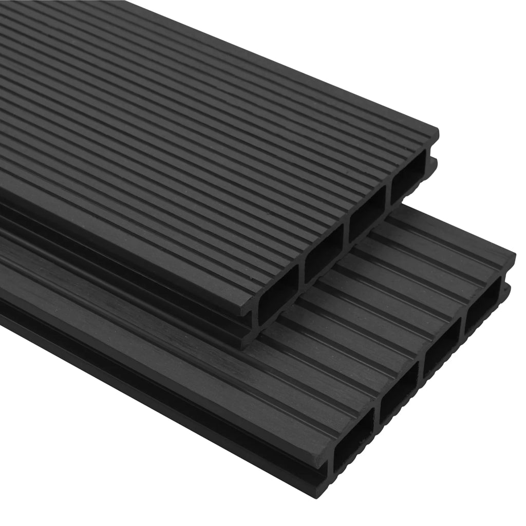 Pavimento da Deck 4 pcs Antracite WPC 42046666