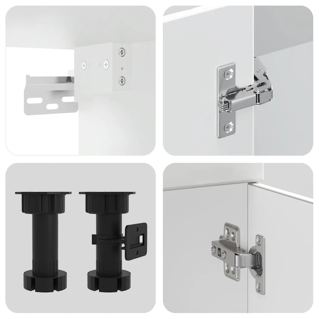 Set Mobili da Cucina 7 pz Porto Bianco Legno Multistrato 3314751