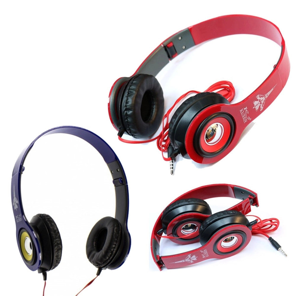 Trade Shop - Cuffie Auricolari Stereo Audio Con Microfono Mp3 Smartphone Cellulare Ks-611 -