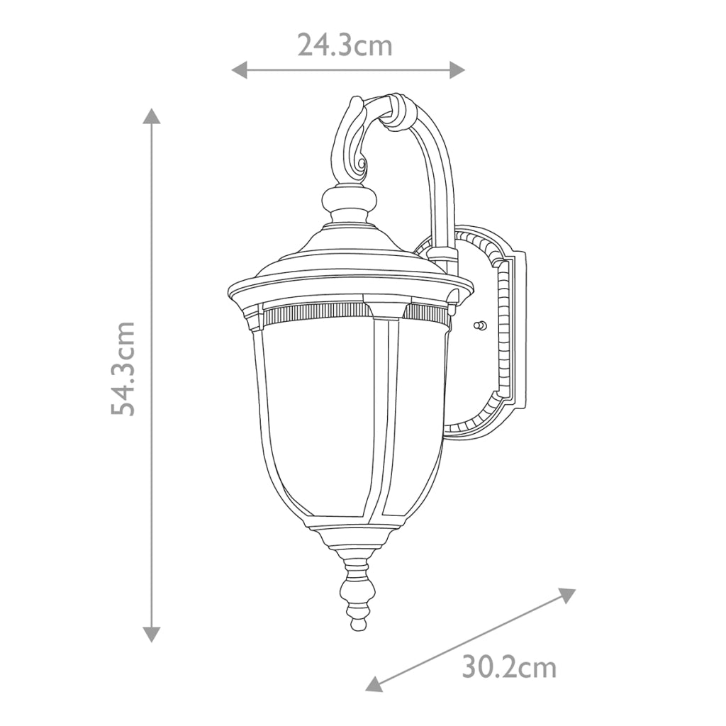 Applique esterna Cleveland Elstead E27 60W IP44 bronzo