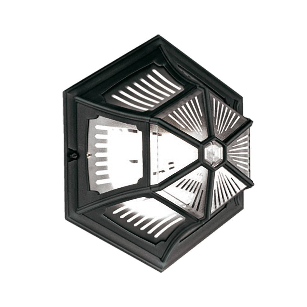 Plafoniera esterna IP44 nero E27 60W Parish Elstead