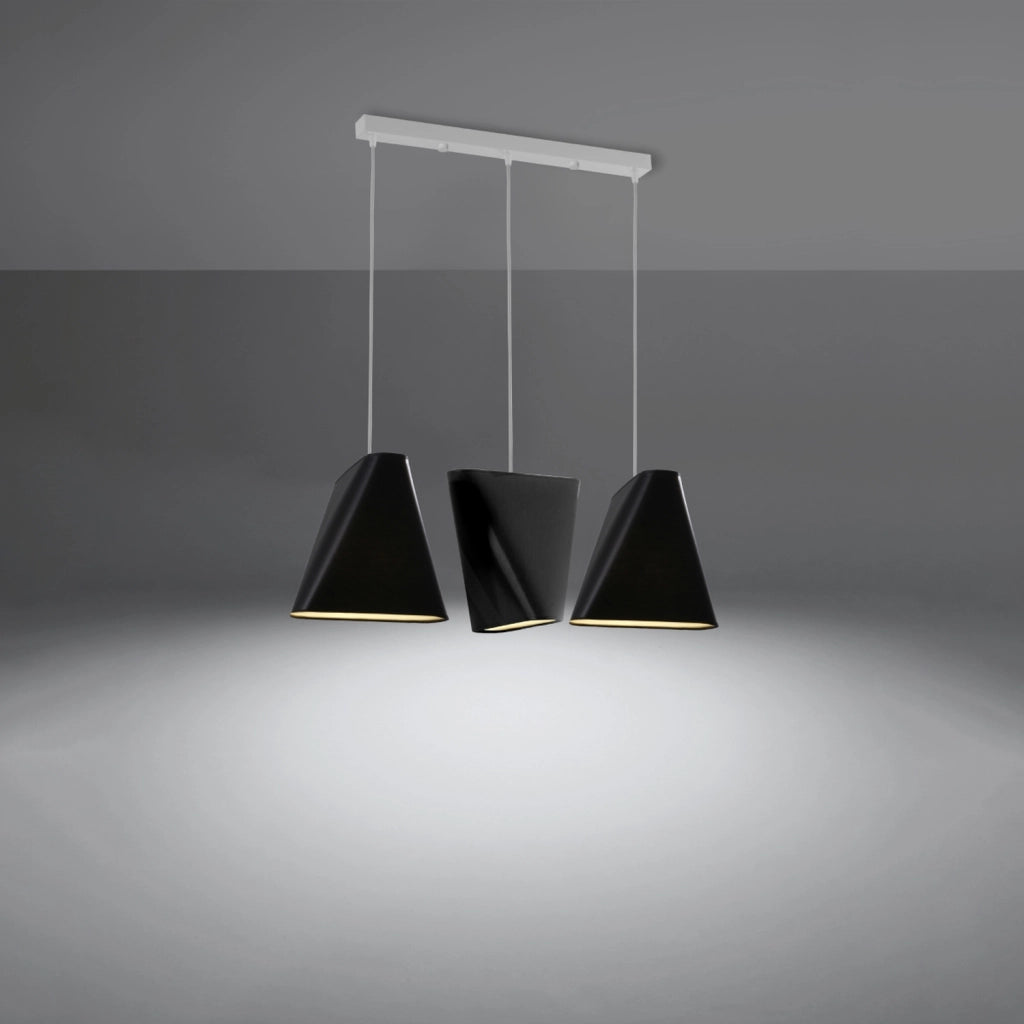 Lampadario BLUM 3 nero