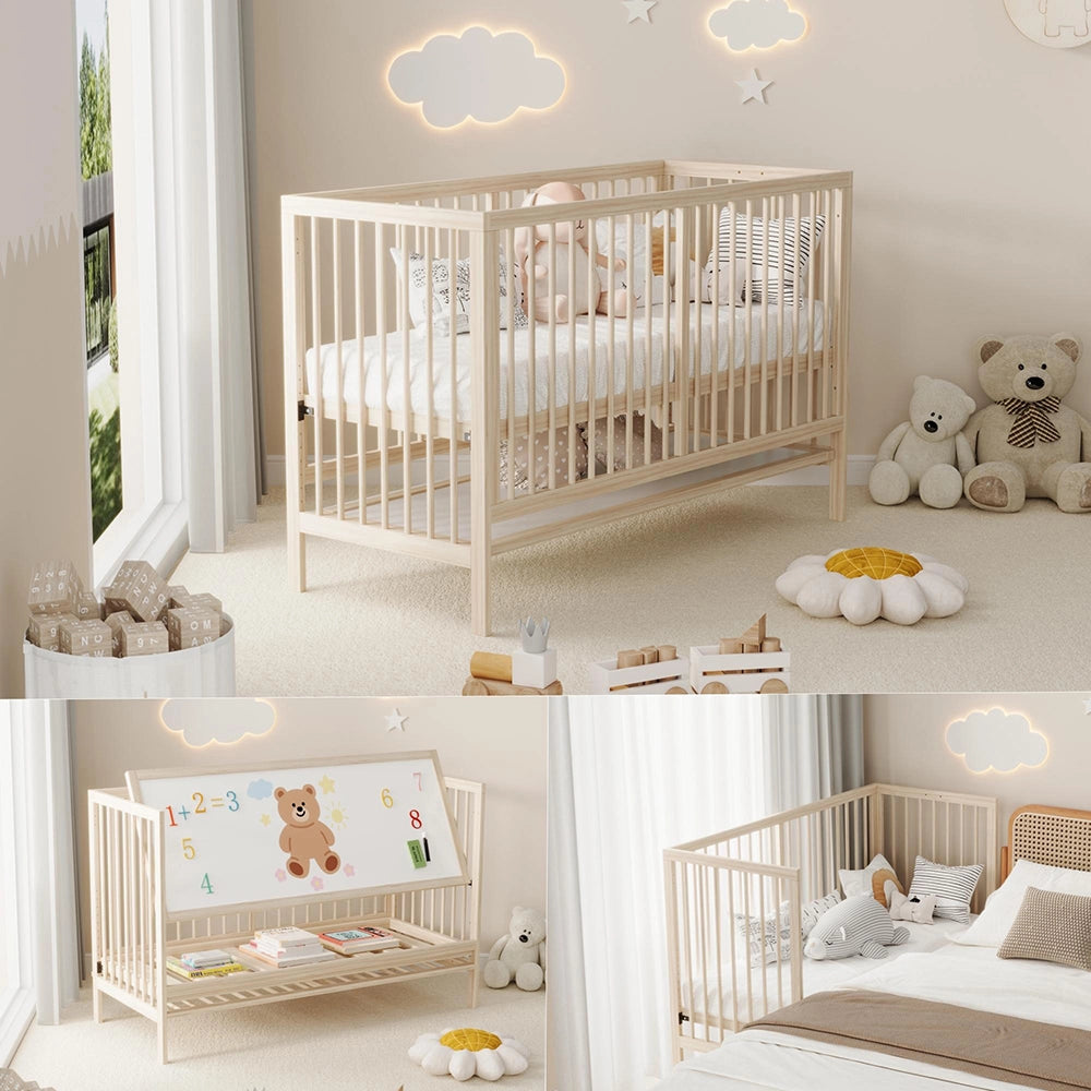 Lettino bebè - Xylo - 140x60x90 cm legno trasformabile