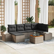 Set Divano da Giardino 7 pcs Grigio