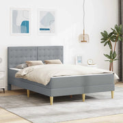 Struttura letto con materasso Grigio chiaro 120 x 190 cm 3415098