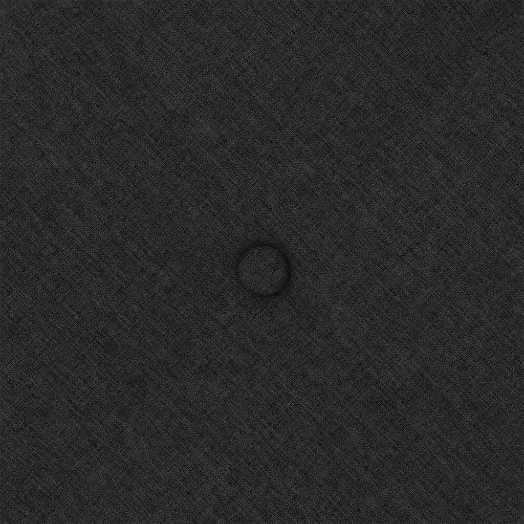 Cuscino per Schiena | Cuscino dorsale Nero 140 x 19 x 50 cm Tessuto