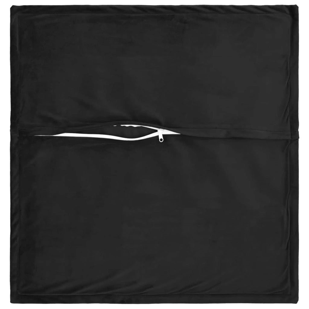 Federa 12 pcs HOUTEN Nero 45 x 45 cm Velluto 918552