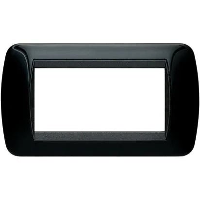 Living Int. - Placca 4 posti nero - L4804NR