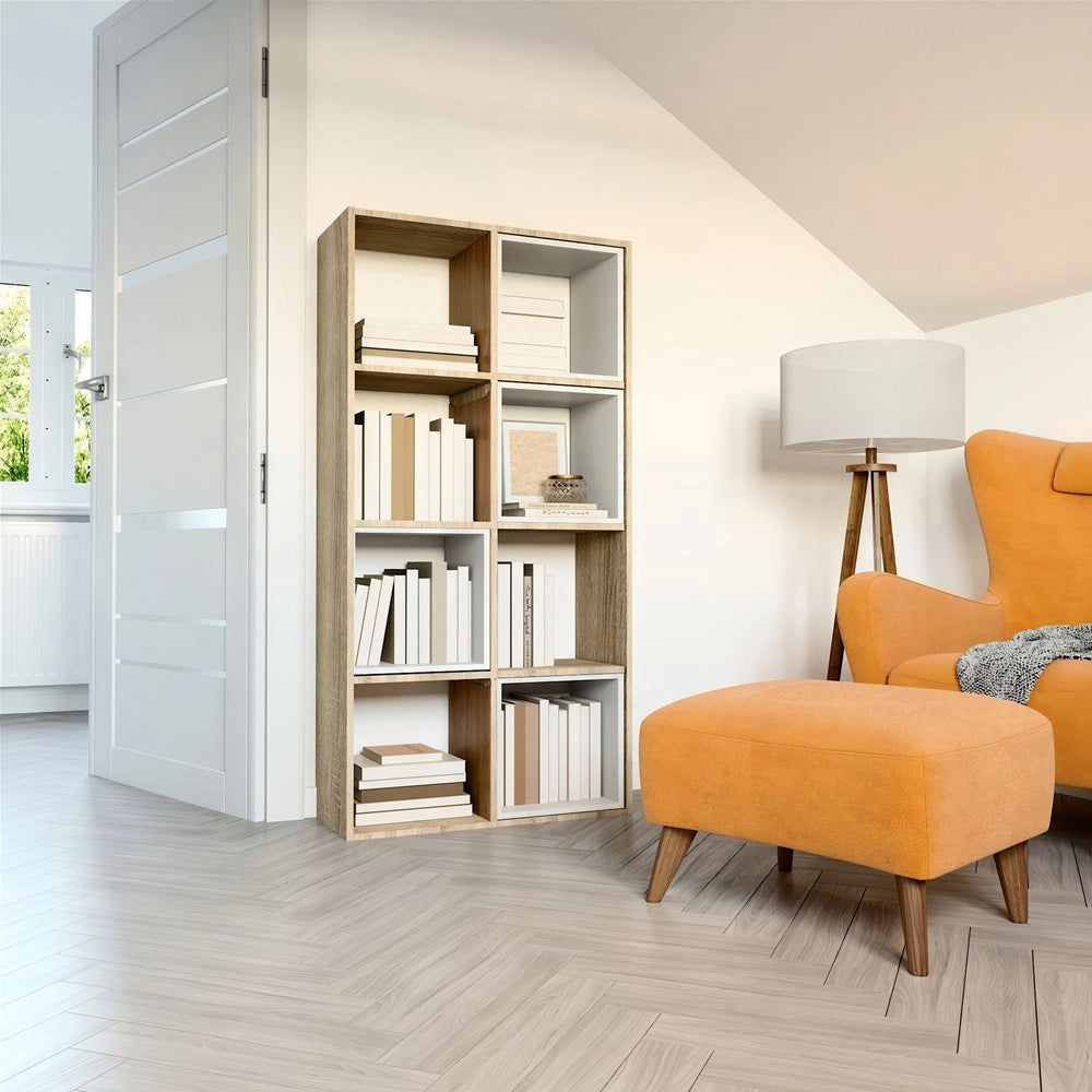 Scaffale MALAX 2x4 sonoma libreria moderna