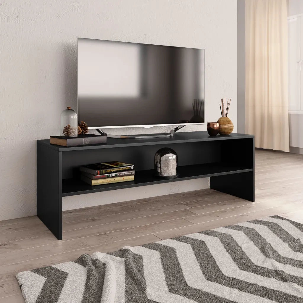 Mobile TV | Armadietto TV | Mobile Porta TV Nero 120x40x40 cm in Legno Multistrato