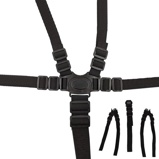 Cintura di sicurezza per bambini con chiusura rapida - Cintura di sicurezza per passeggino, carrozzina e seggiolino - 75-110 cm regolabile