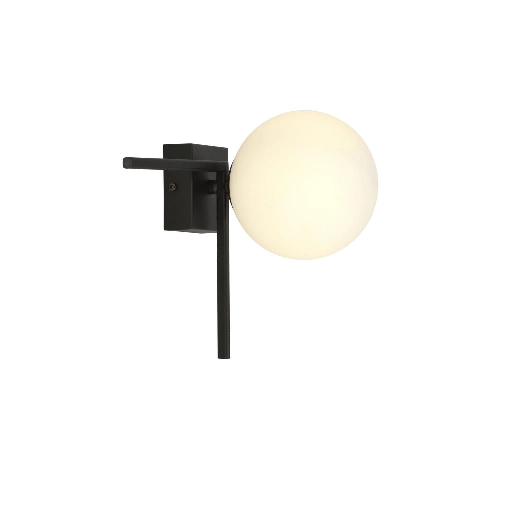 Plafoniera Emibig IMAGO 1xE14 nero/opalino metallo
